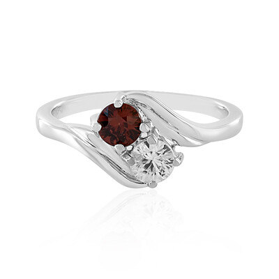Anello in argento con Zircone Rosa