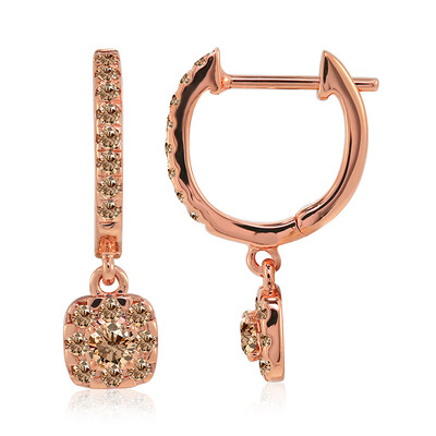 Orecchini in oro con Diamante Rose de France SI1 di Argyle (Annette)