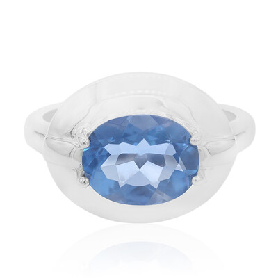 Anello in argento con Fluorite Cangiante