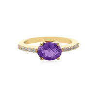 Anello in argento con Ametista Siberiana