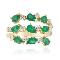 Anello in oro con Smeraldo Zambia AAA (CIRARI)