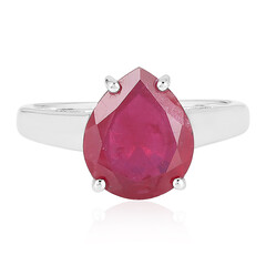 Anello in argento con Rubino del Madagascar