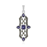Ciondolo in argento con Iolite Ceylon