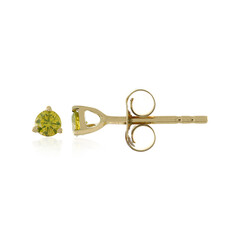 Orecchini in oro con Diamante Giallo I4