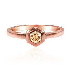 Anello in oro con Diamante Rose de France SI1 di Argyle