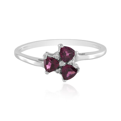 Anello in argento con Rodolite