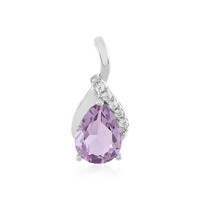Ciondolo in argento con Ametista Rose de France
