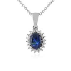 Collana in argento con Zaffiro Stellato Blu
