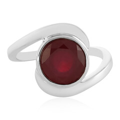Anello in argento con Rubino del Madagascar
