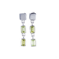 Orecchini in argento con Peridoto