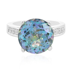Anello in argento con Quarzo Oceano