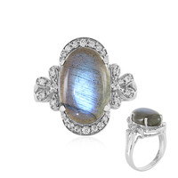 Anello in argento con Labradorite