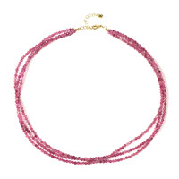 Collana in argento con Tormalina Rosa Nigeriana