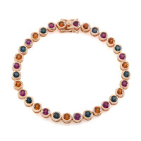 Bracciale in argento con Topazio Blu Londra (KM by Juwelo)