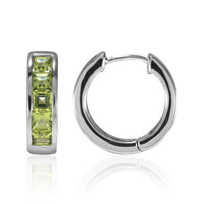 Orecchini in argento con Peridoto