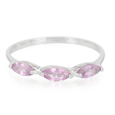 Anello in argento con Zaffiro Ceylon Porpora (non riscaldato)