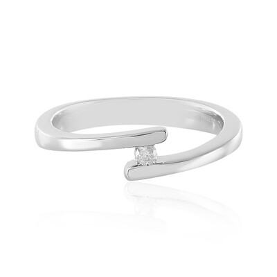 Anello in argento con Diamante PK (J)