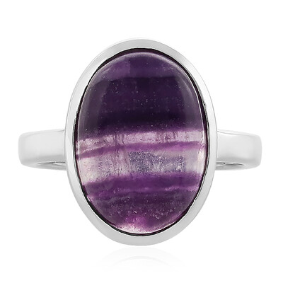 Anello in argento con Fluorite
