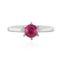 Anello in argento con Zaffiro Rosa del Madagascar