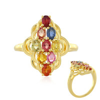 Anello in argento con Zaffiro Fancy