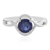 Anello in argento con Zaffiro Blu del Madagascar