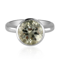 Anello in argento con Ametista Verde