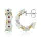 Orecchini in argento con Rodolite (Gems en Vogue)