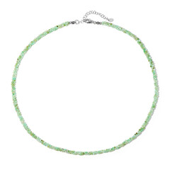 Collana in argento con Crisoprasio
