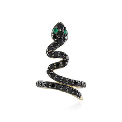 Anello in argento con Onice Verde