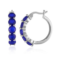 Orecchini in argento con Spinello Blu Royal