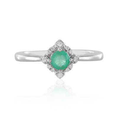 Anello in argento con Smeraldo Colombiano