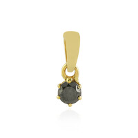 Ciondolo in oro con Diamante Nero