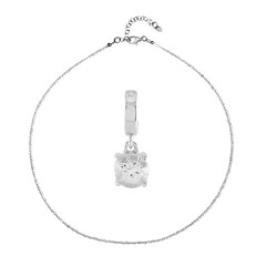 Parure in argento con Topazio Bianco