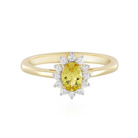 Anello in argento con Apatite Dorata
