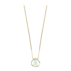 Collana in oro con Ametista Verde