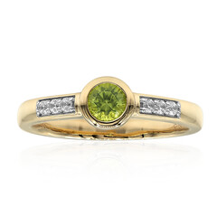 Anello in oro con Peridoto Arizona (Amanda Adkins)