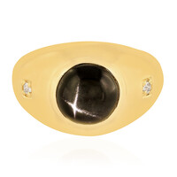 Anello in argento con Diopside Stellato d'India