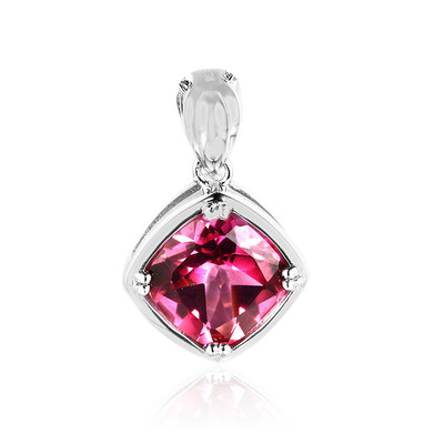 Ciondolo in argento con Topazio Rosa
