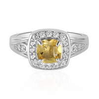 Anello in argento con Citrino
