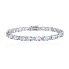 Bracciale in argento con Topazio Blu Cielo