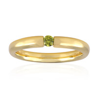 Anello in oro con Diamante Giallo VS1