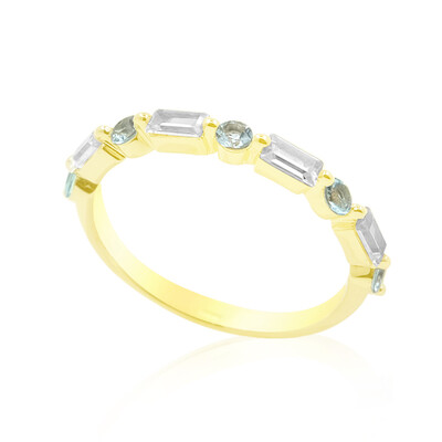 Anello in oro con Tormalina Paraiba Nigeriana