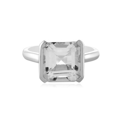 Anello in argento con Quarzo Bianco