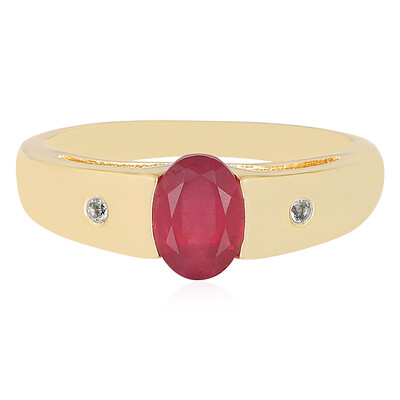 Anello in argento con Rubino del Madagascar