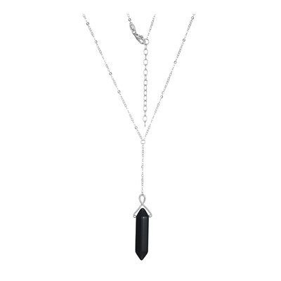 Collana in argento con Ossidiana