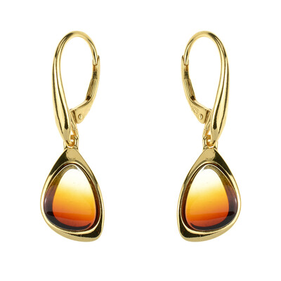 Orecchini in argento con Ambra Baltica (dagen)