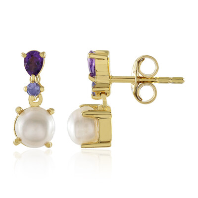 Orecchini in argento con Perla d'Acqua Dolce Bianca