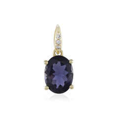 Ciondolo in oro con Iolite