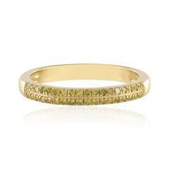 Anello in argento con Diamante Giallo I3