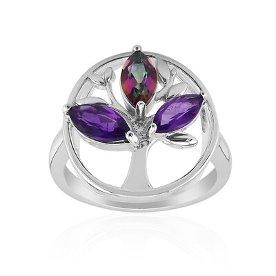 Anello in argento con Quarzo Mistico